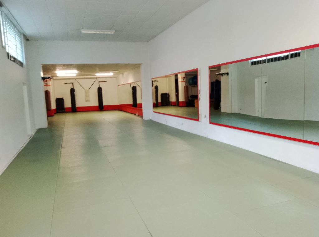 Bilder Trainingshalle
Blick in die Halle vom Eingangsbereich